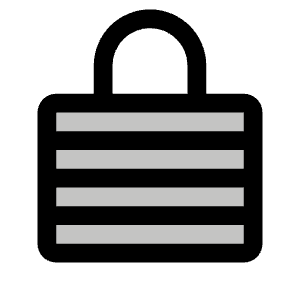 Lock Laminated Duotone Icon from Phosphor Duotone Set