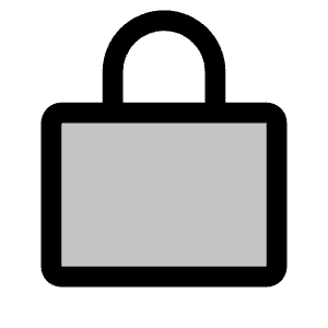 Lock Simple Duotone Icon from Phosphor Duotone Set