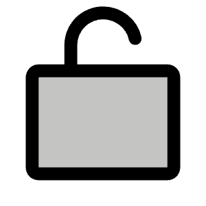 Lock Simple Open Duotone Icon from Phosphor Duotone Set