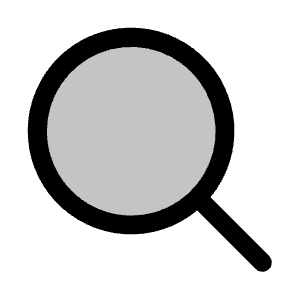 Magnifying Glass Duotone Icon from Phosphor Duotone Set