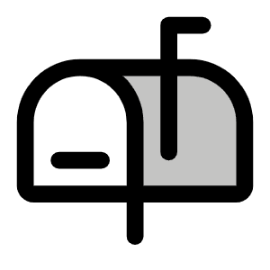 Mailbox Duotone Icon from Phosphor Duotone Set