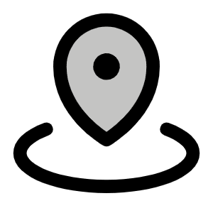 Map Pin Area Duotone Icon from Phosphor Duotone Set