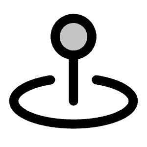 Map Pin Simple Area Duotone Icon from Phosphor Duotone Set