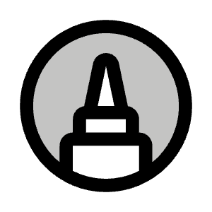 Marker Circle Duotone Icon from Phosphor Duotone Set