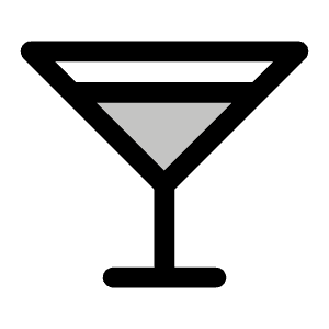 Martini Duotone Icon from Phosphor Duotone Set