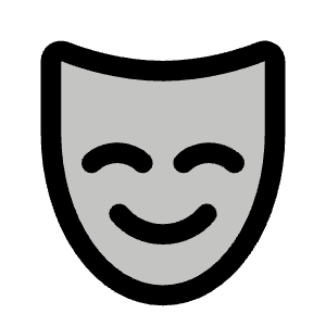 Mask Happy Duotone Icon from Phosphor Duotone Set