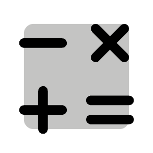 Math Operations Duotone Icon from Phosphor Duotone Set