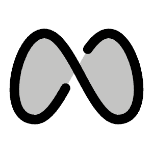 Meta Logo Duotone Icon from Phosphor Duotone Set