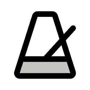 Metronome Duotone Icon from Phosphor Duotone Set