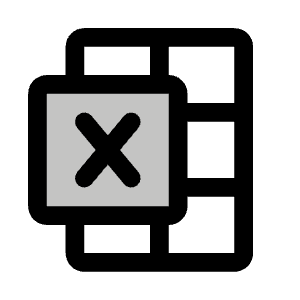 Microsoft Excel Logo Duotone Icon from Phosphor Duotone Set