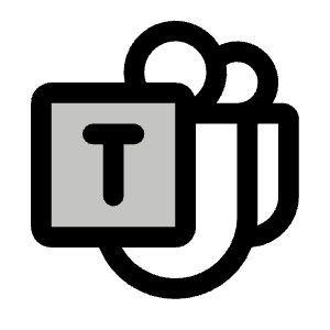 Microsoft Teams Logo Duotone Icon from Phosphor Duotone Set