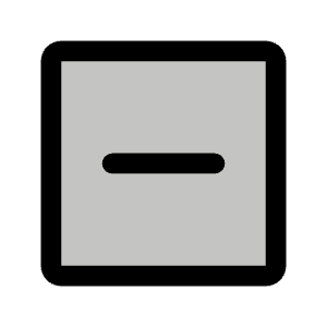 Minus Square Duotone Icon from Phosphor Duotone Set