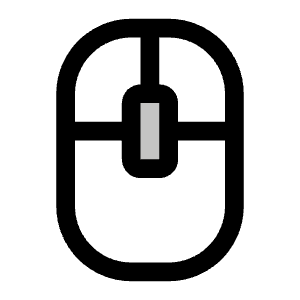 Mouse Middle Click Duotone Icon from Phosphor Duotone Set