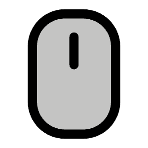 Mouse Simple Duotone Icon from Phosphor Duotone Set