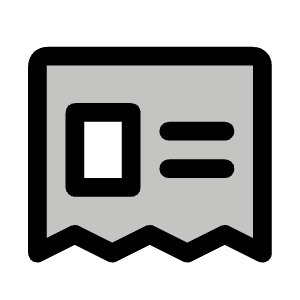 Newspaper Clipping Duotone Icon from Phosphor Duotone Set