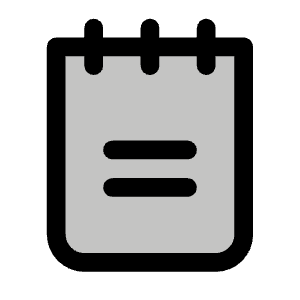 Notepad Duotone Icon from Phosphor Duotone Set