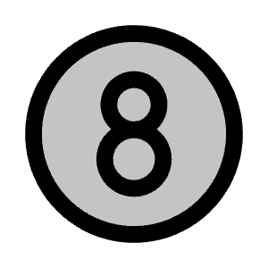 Number Circle Eight Duotone Icon from Phosphor Duotone Set