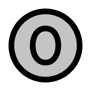 Number Circle Zero Duotone Icon from Phosphor Duotone Set