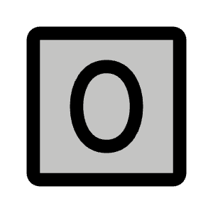 Number Square Zero Duotone Icon from Phosphor Duotone Set