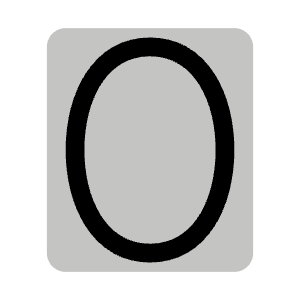Number Zero Duotone Icon from Phosphor Duotone Set