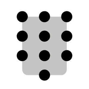 Numpad Duotone Icon from Phosphor Duotone Set