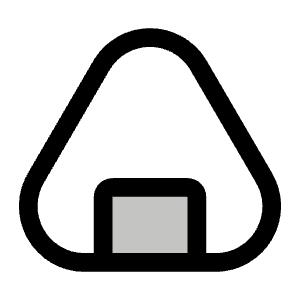 Onigiri Duotone Icon from Phosphor Duotone Set
