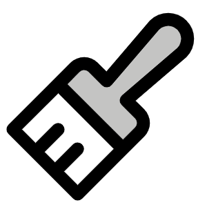Paint Brush Household Duotone Icon from Phosphor Duotone Set