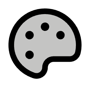 Palette Duotone Icon from Phosphor Duotone Set