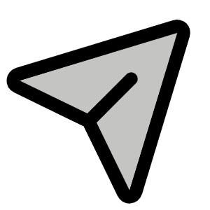 Paper Plane Tilt Duotone Icon from Phosphor Duotone Set