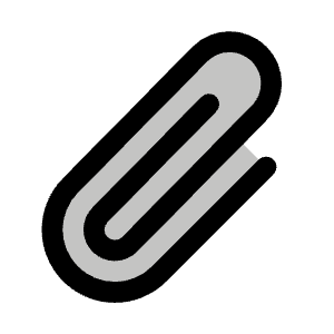 Paperclip Duotone Icon from Phosphor Duotone Set