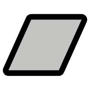 Parallelogram Duotone Icon from Phosphor Duotone Set