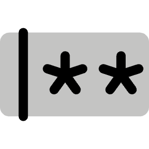 Password Duotone Icon from Phosphor Duotone Set