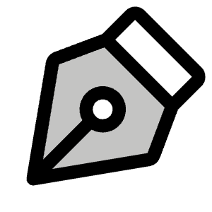 Pen Nib Duotone Icon from Phosphor Duotone Set