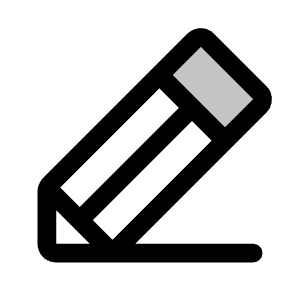 Pencil Line Duotone Icon from Phosphor Duotone Set