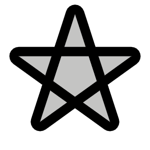 Pentagram Duotone Icon from Phosphor Duotone Set