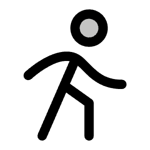 Person Simple Walk Duotone Icon from Phosphor Duotone Set