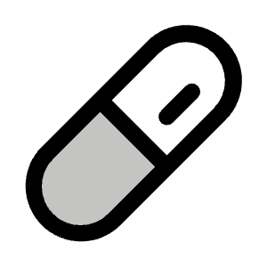 Pill Duotone Icon from Phosphor Duotone Set