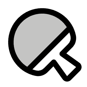 Ping Pong Duotone Icon from Phosphor Duotone Set