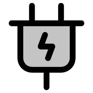 Plug Charging Duotone Icon from Phosphor Duotone Set