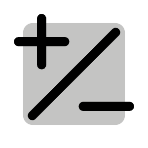 Plus Minus Duotone Icon from Phosphor Duotone Set
