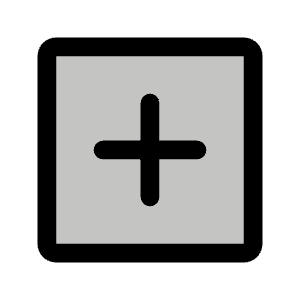 Plus Square Duotone Icon from Phosphor Duotone Set