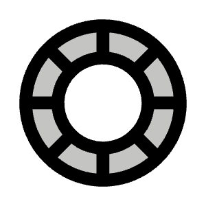 Poker Chip Duotone Icon from Phosphor Duotone Set