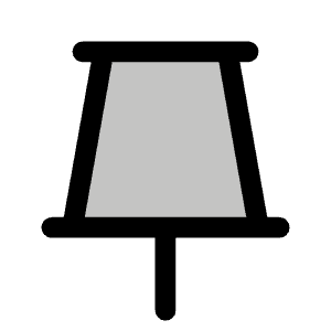 Push Pin Simple Duotone Icon from Phosphor Duotone Set