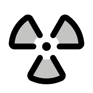 Radioactive Duotone Icon from Phosphor Duotone Set