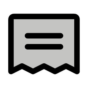 Receipt Duotone Icon from Phosphor Duotone Set