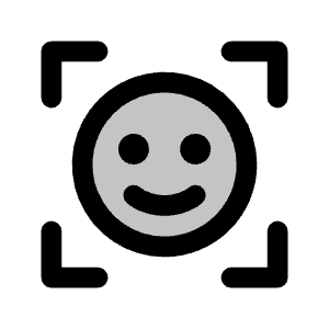 Scan Smiley Duotone Icon from Phosphor Duotone Set