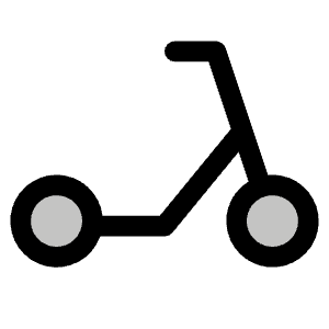 Scooter Duotone Icon from Phosphor Duotone Set