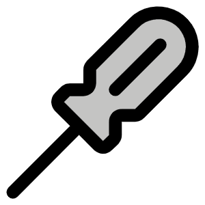 Screwdriver Duotone Icon from Phosphor Duotone Set