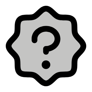 Seal Question Duotone Icon from Phosphor Duotone Set