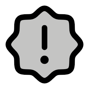 Seal Warning Duotone Icon from Phosphor Duotone Set